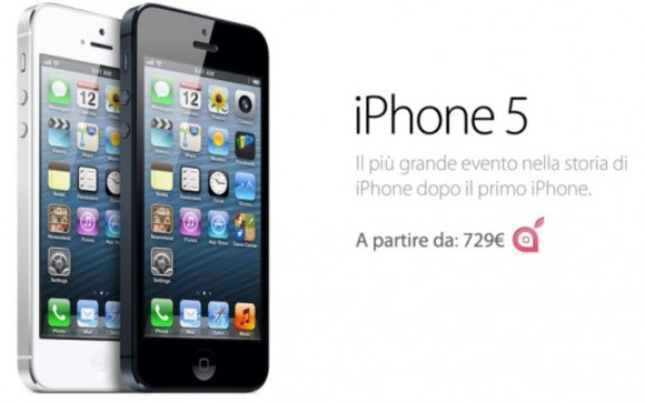 iphone 5 prezzo Italia
