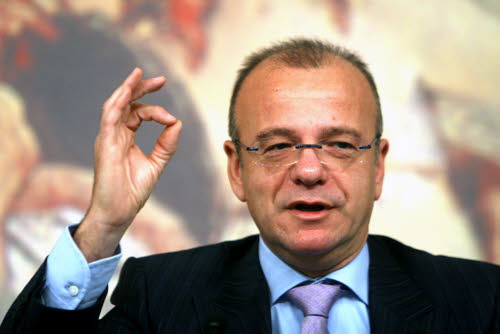 Conferenza stampa del ministro Gianfranco Rotondi sulla proposta di abolire la pausa pranzo